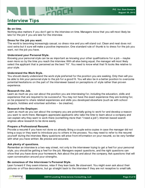 Personal Interview Coach 09