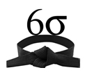 Lean six sigma black belt logo